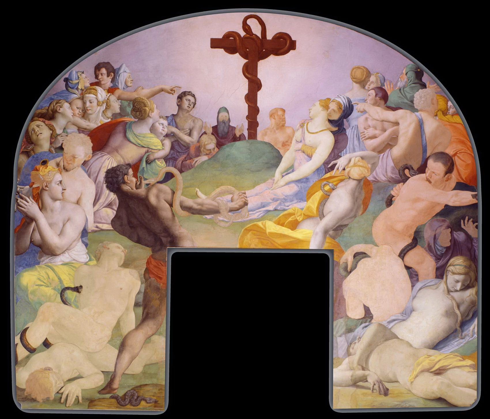 44-Il miracolo del serpente di bronzo-Cappella di Eleonora, Palazzo Vecchio, Florence 